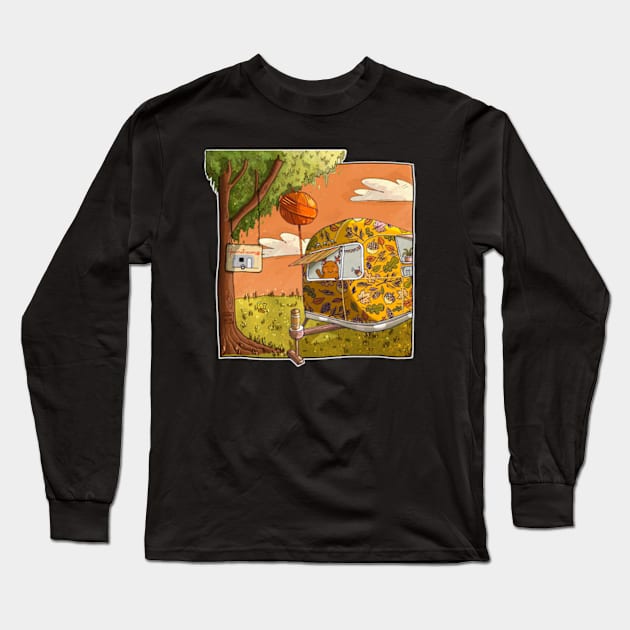 Monti in his airstream Long Sleeve T-Shirt by freedzart